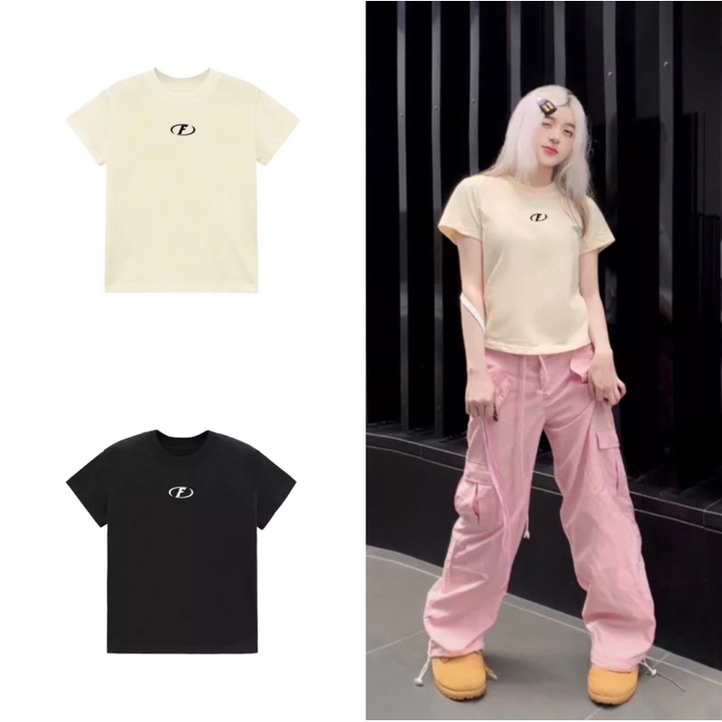 Áo Thun BaBy Tee Chữ F thêu, áo phông 3 Màu Đơn Giản Dễ Phối Đồ Basic siêu đẹp