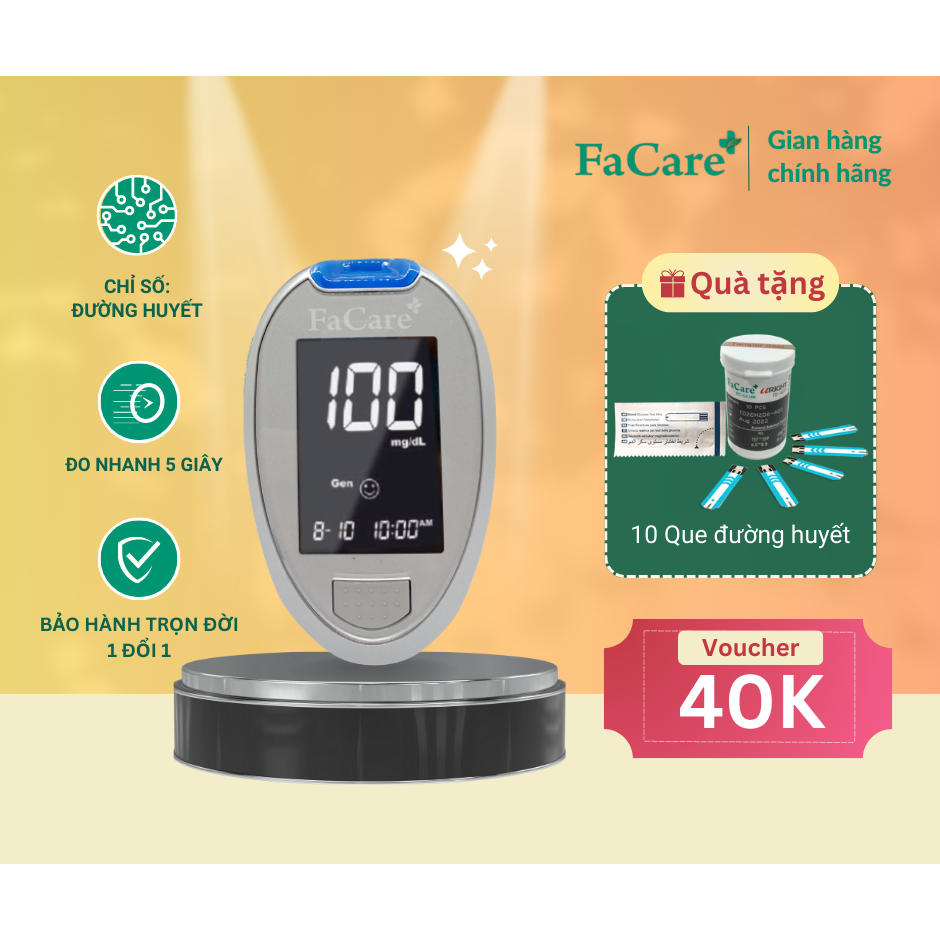 Máy đo đường huyết chính hãng FaCare FC-G168 (TD 4277)
