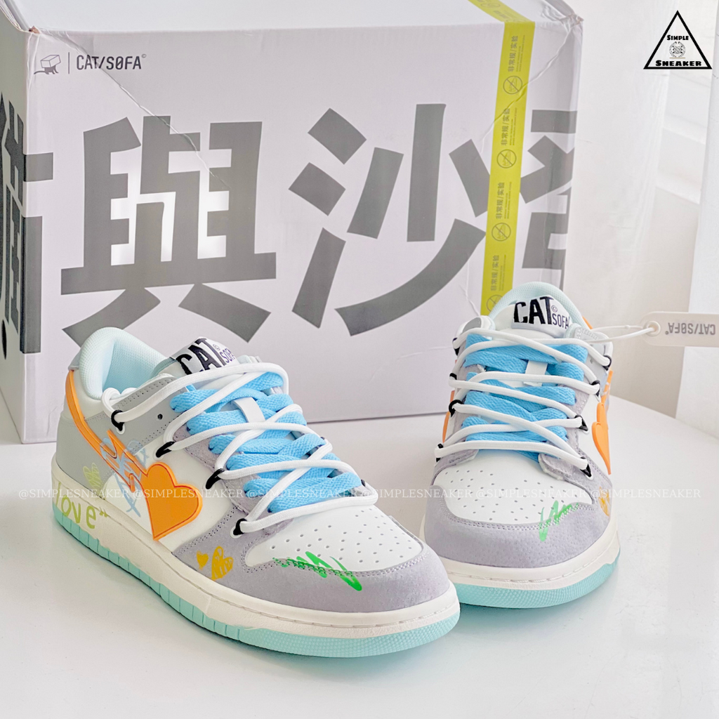 Giày Cat & Sofa Chính Hãng 🔴SIMPLE SNEAKER🔴 Giày Sneaker Cat Sofa Love Pink Phong Cách Đường Phố AC270