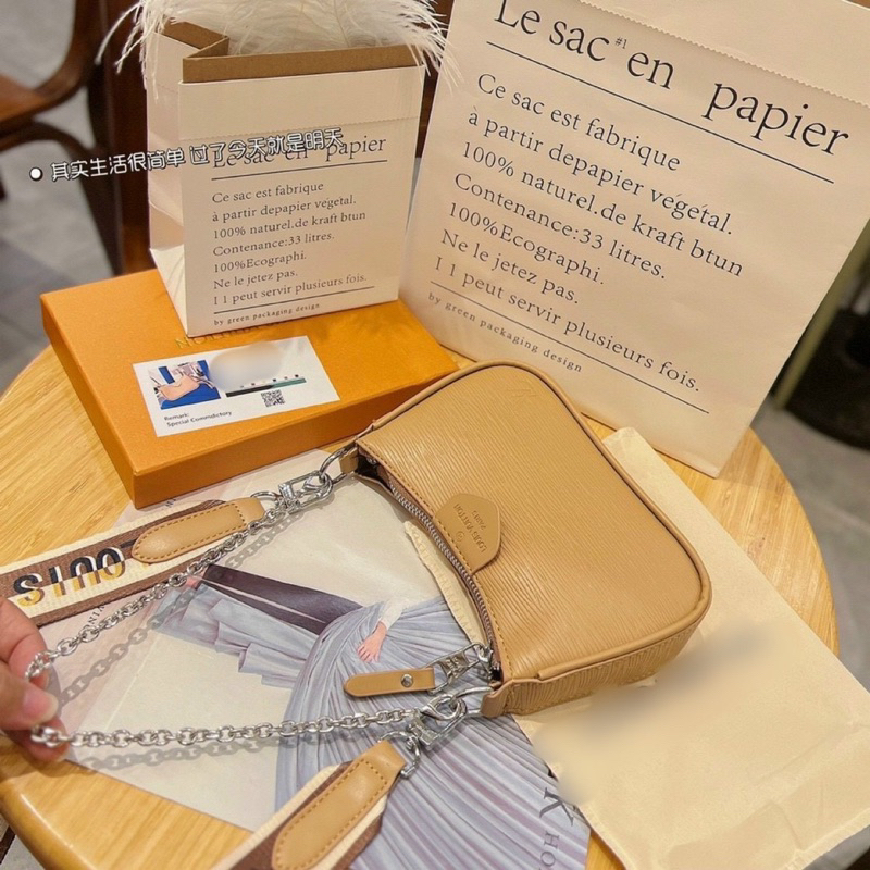 Túi LV hàng Quảng Châu dây xích