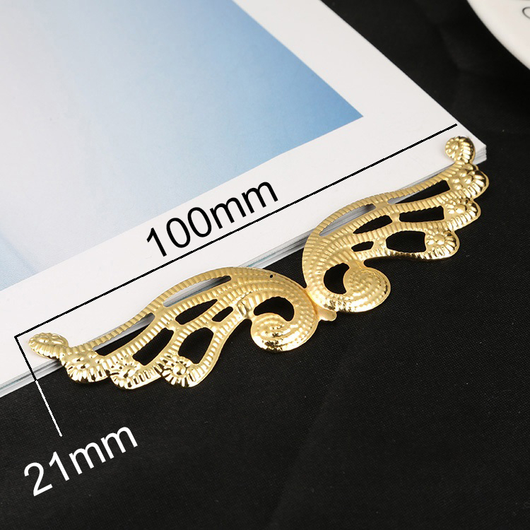 5 phiến đôi cánh 100*21mm làm vương miện Lolita nguyên liệu làm trâm làm trang sức cổ trang
