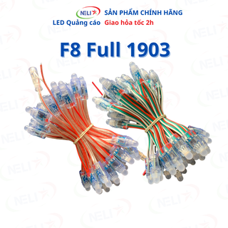 [Chính Hãng] Dây 50 bóng led Full F8 IC 1903, đổ keo chống nước, BẢO HÀNH 1 NĂM.