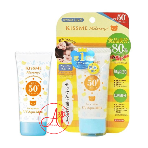 Sữa Chống Nắng Kiss Me Mommy UV Aqua Milk SPF50/PA++++ (50g)