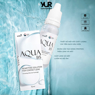 Nước nhỏ mắt dùng kính áp tròng Aqua B5 chính hãng Hàn Quốc 15ml