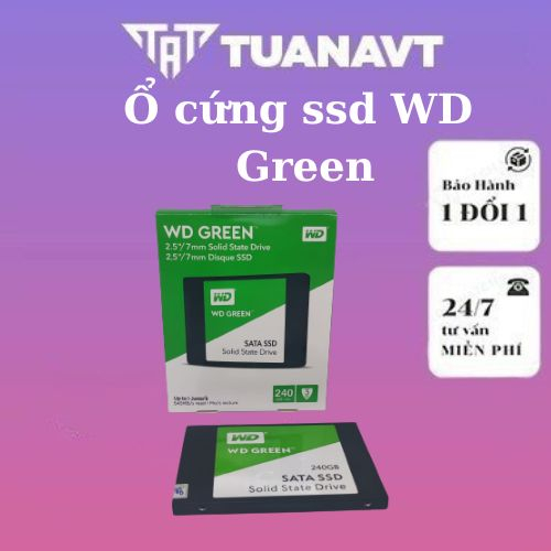 Ổ Cứng SSD WD Green hàng nhập khẩu mới bảo hành 36 tháng