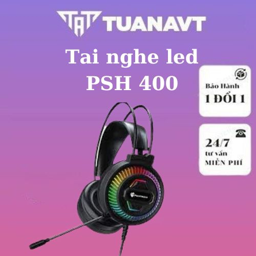 Tai nghe chuyên game PSH 400 led RGB , hàng full box bảo hành 12 tháng