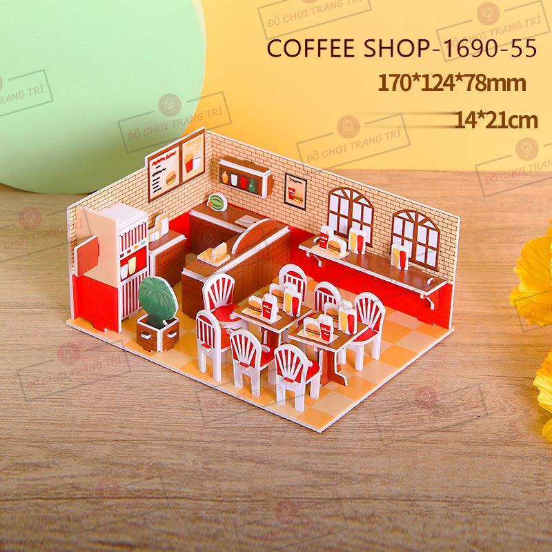 Mô hình 3D Nhà búp bê cho bé - LOẠI NHỎ