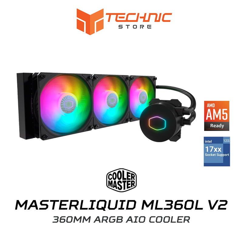 Tản nhiệt nước CPU Cooler Master MasterLiquid ML360L V2 ARGB