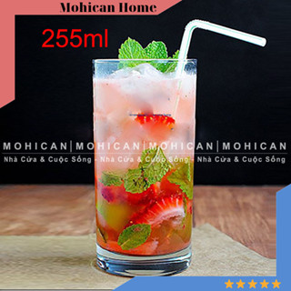 Ly thủy tinh cà phê ống 255ml Union, cốc thủy tinh cao cấp uống trà đá, cafe Union 305 Mohican