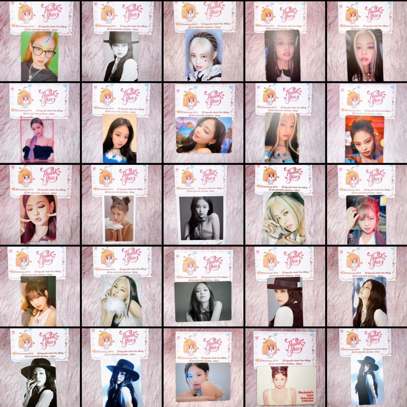 COMBO ẢNH CARD JENNIE BLACKPINK 🐻 - PART.2