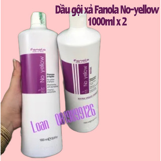 BỘ MẶT NẠ VÀ DẦU GỘI KHỬ ÁNH VÀNG CHO TÓC FANOLA NO YELLOW 1000ml x 2