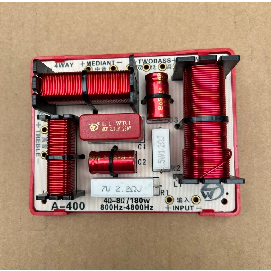 1 MẠCH PHÂN TẦN 3 ĐƯỜNG TIẾNG LWA400 - 1 BASS TRUNG 1 TREBLE