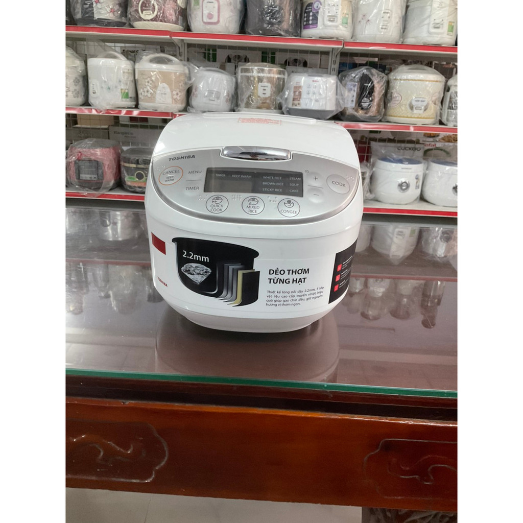 Nồi cơm điện tử Toshiba 1 lít RC-10DH2PV - Hàng trưng bày