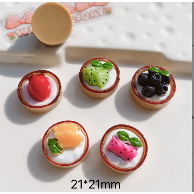 Mô hình khay bánh kem trái cây trang trí nhà búp bê, OB11 Dollhouse
