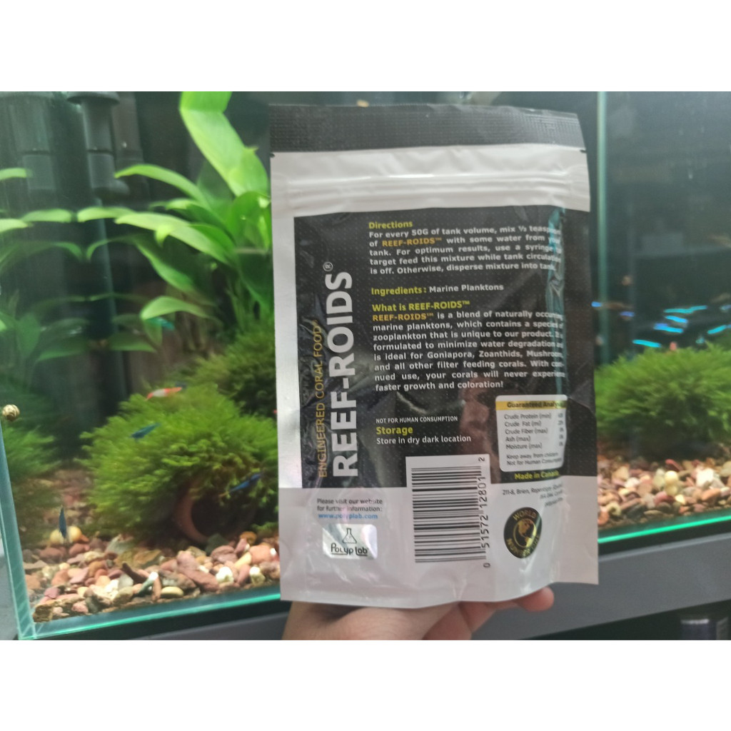 Thức ăn san hô Reef Roids Polyp Lab -TĂNG MÀU VÀ TĂNG TRƯỞNG cho san hô-Thức ăn hàng đầu cho san hô trong bể cá biển
