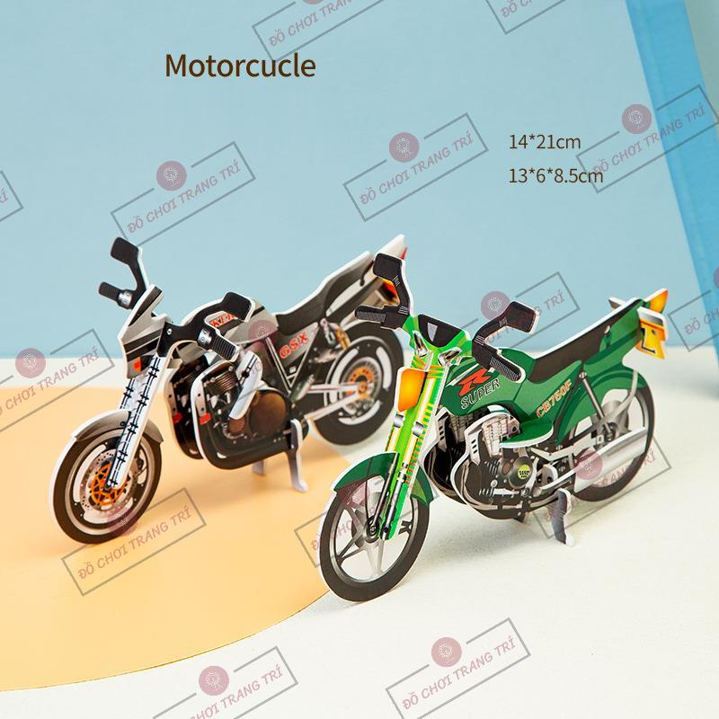 Mô hình 3D tự lắp ráp - Mô hình xe Motor