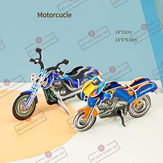 Mô hình 3D tự lắp ráp - Mô hình xe Motor