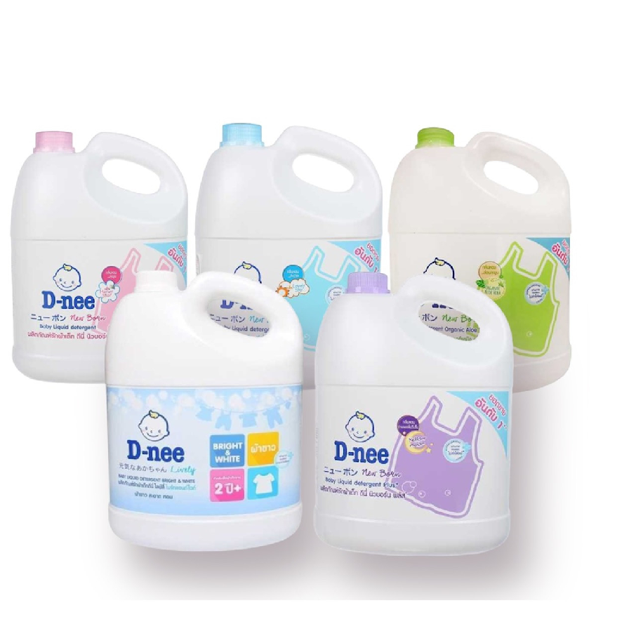 Nước giặt xả quần áo trẻ em Dnee Organic phiên bản mới 3000ml