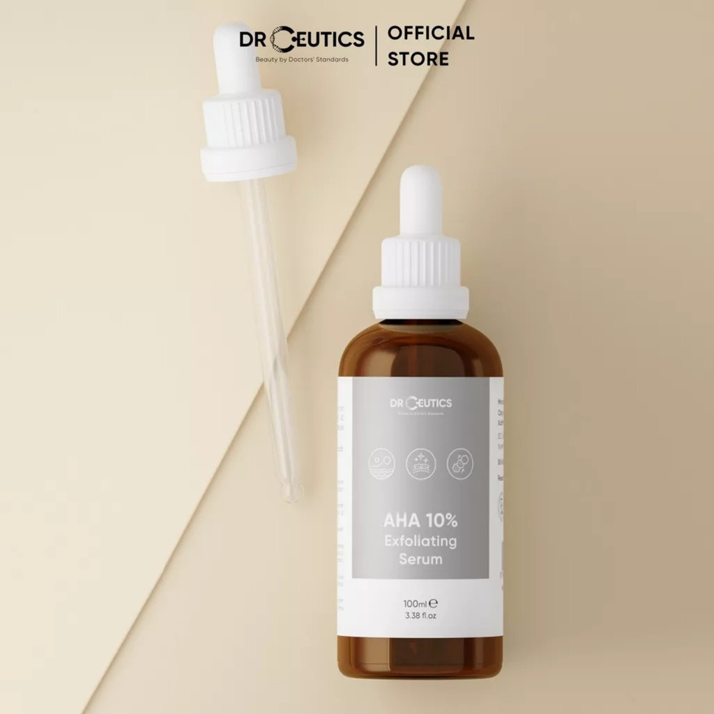 DrCeutics  Dung Dịch AHA 10% Exfoliating Tẩy Da Chết Làm Sáng Và Chống Lão Hóa Da 30ml-100ml