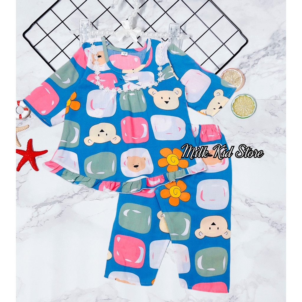 Đồ Bộ Bé Gái Tole Lanh - TDQD