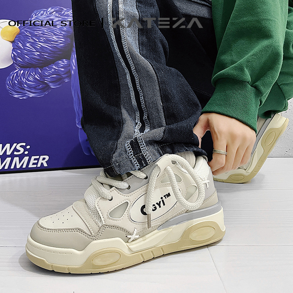 Giày sneaker nam ullzang đế cao đi học đi chơi mẫu mới cá tính đẹp thoáng khí, Giày nam KATEZA68