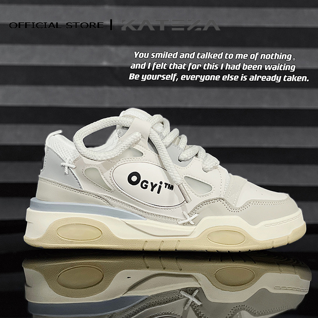Giày sneaker nam ullzang đế cao đi học đi chơi mẫu mới cá tính đẹp thoáng khí, Giày nam KATEZA68