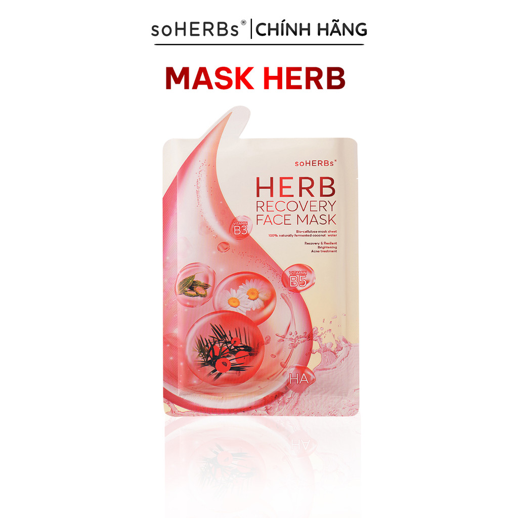Mặt Nạ Thông Đỏ HERB - Dành Cho Da Mụn