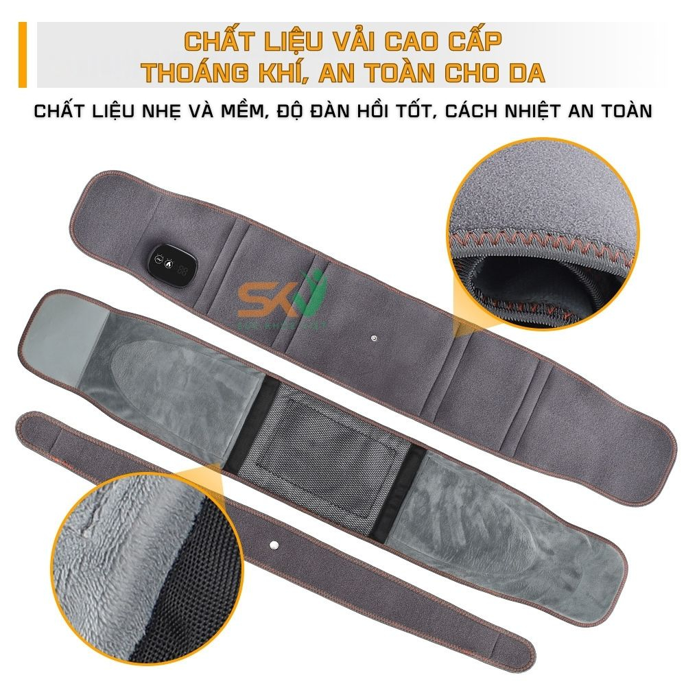 Đai hơi cột sống thoát vị đĩa đệm SKV-Z6, hỗ trợ kéo giãn, massage, chườm nóng, giảm đau mỏi vùng lưng, chất liệu tốt