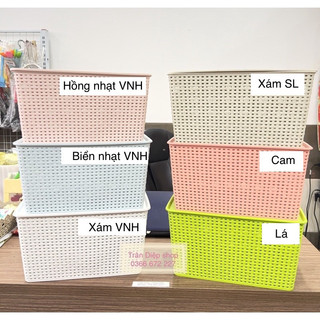 Combo 3-4 thùng nhựa nắp size Đại