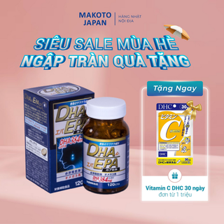 Viên uống DHA EPA Nhật Bản Bổ não sáng mắt Tăng cường trí não cải thiện tập trung Hộp 120 viên