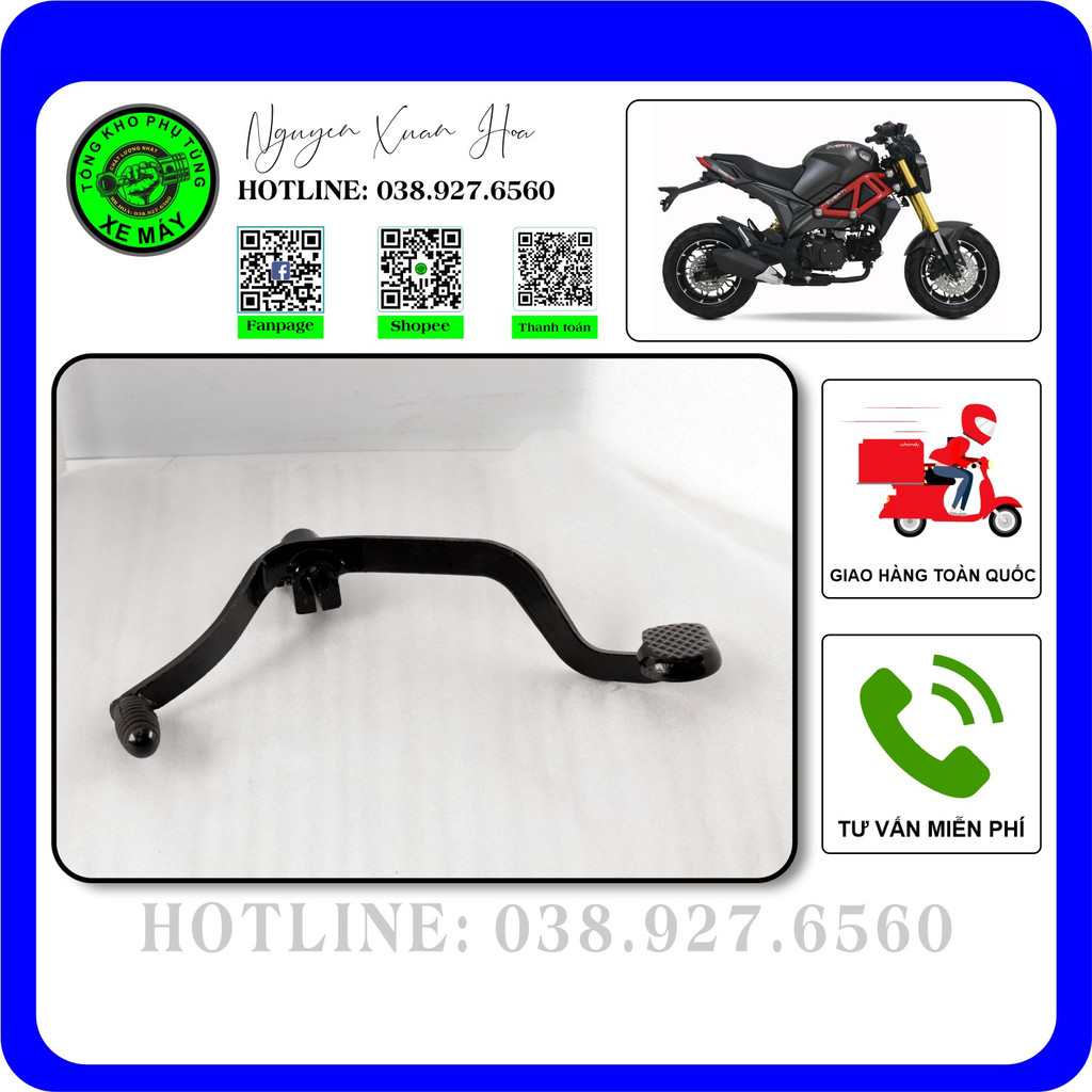 Cần sang số 2 chiều lắp cho Du1/ Du2/ Ducati mini/ Ducati 110