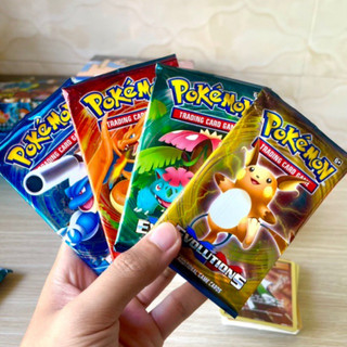 Thẻ bài Pokemon 1 pack nhân phẩm 10 thẻ