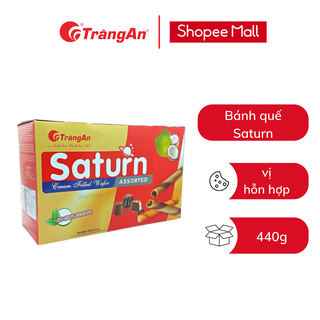 Bánh kem quế Saturn 440g, hỗn hợp sữa dừa và socola, không Cholesterol, thương hiệu Tràng An