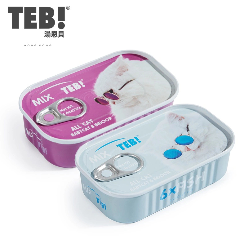 Pate TEB! cho mèo lớn, mèo con pate Teb mix 9 loại thịt cao cấp - Lon Pate Mix Teb TM series 125g - Ameo Pet Home