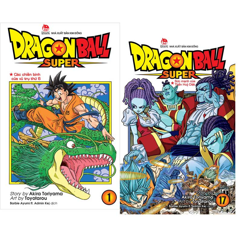 Combo Truyện - Dragon Ball Super ( Tập 1 - Tập 17 )