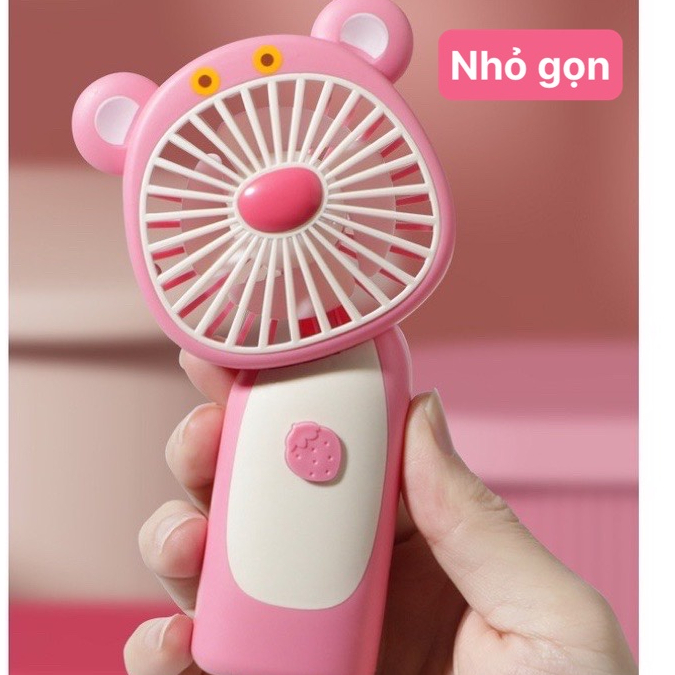 Quạt tích điện cao cấp siêu dễ thương, quạt gió mạnh và êm