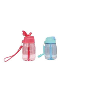 Bình nước Tupperware Mini Lohas 350ml chịu nhiệt 110°C có ống hút - Nhựa nguyên sinh an toàn cho bé