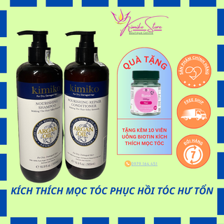 Bộ dầu gội xả KIMIKO dầu cặp gội xả KIMIKO bộ gội xả dầu kích thích mọc tóc dầu gội dầu xả 500ml xuất xứ Italia