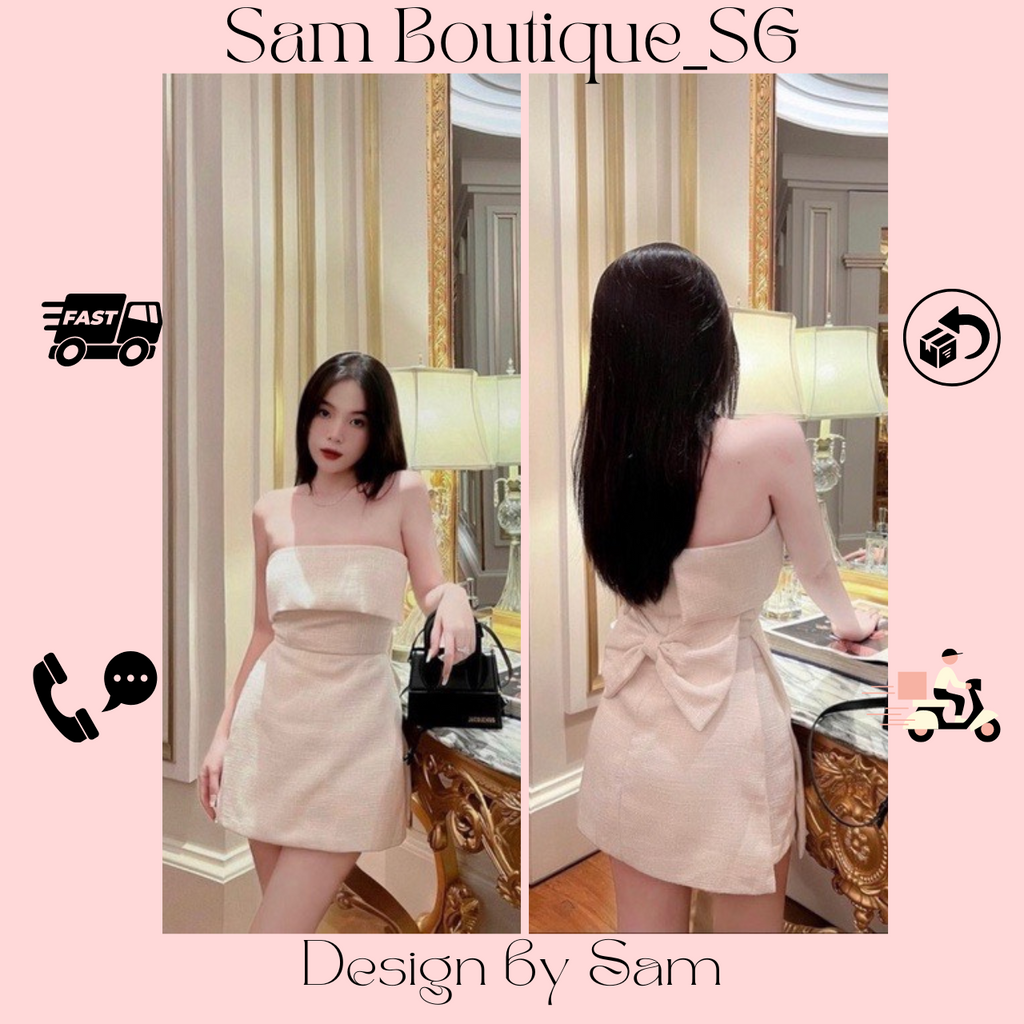 Set Áo Ống Phối Nơ Đơn Giãn Sang Chảnh S16