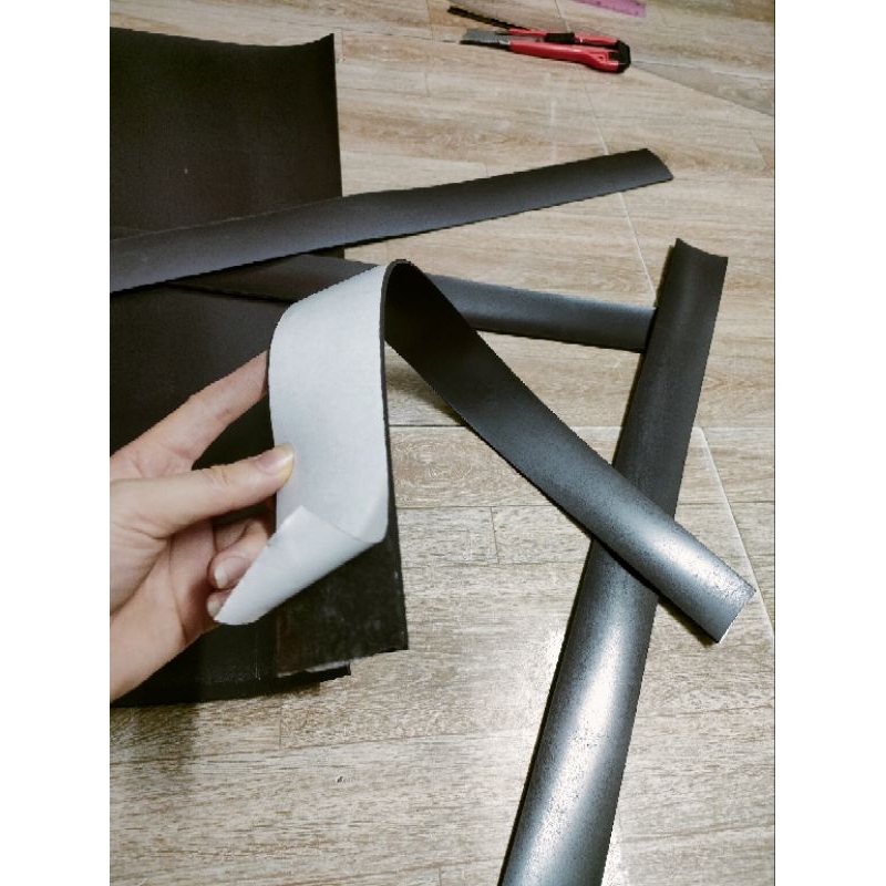 nam châm dẻo 2mm siêu hít dính có băng keo khổ 5cm dài 62cm