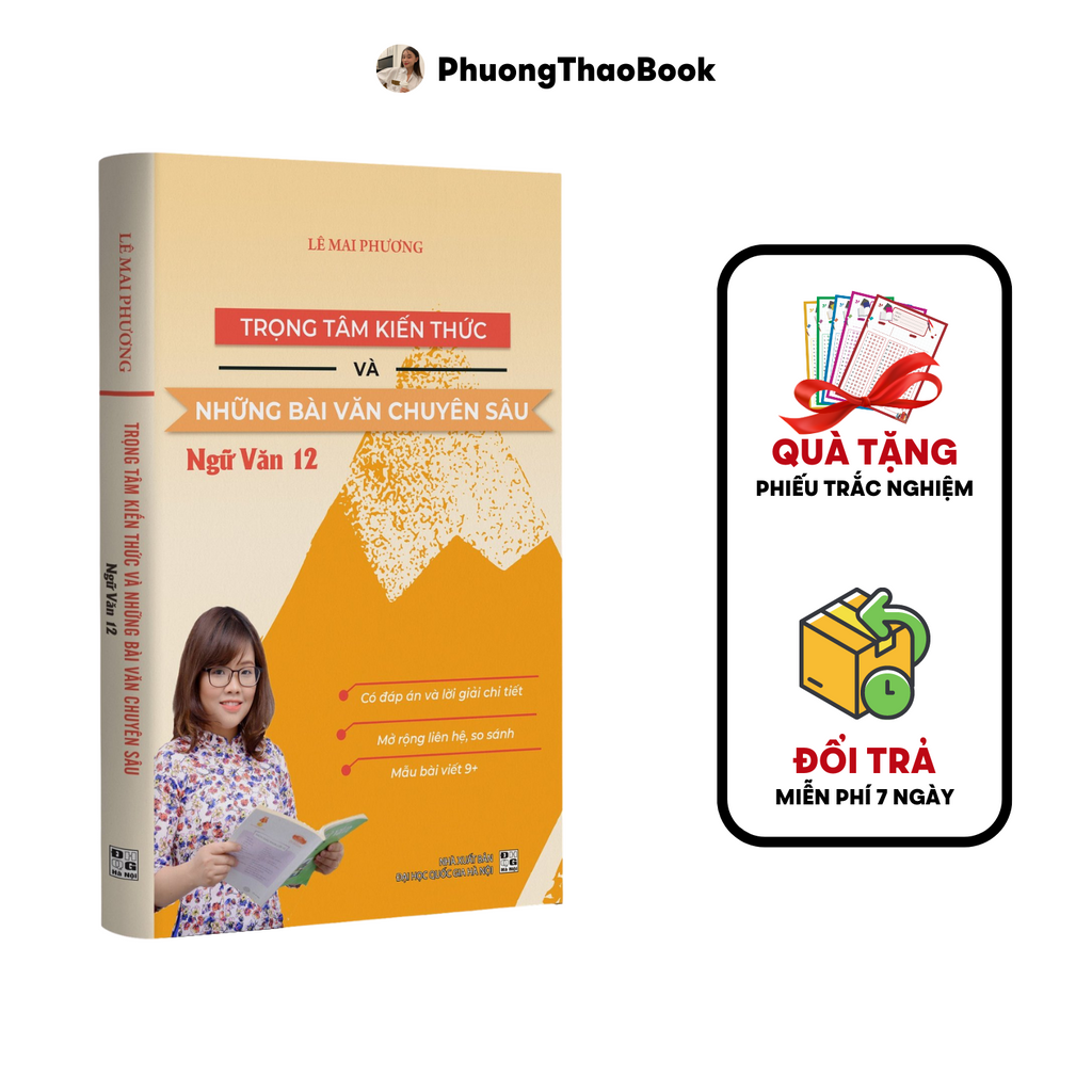 Sách - Trọng Tâm Kiến Thức và Những Bài Văn Chuyên Sâu Ngữ Văn 12