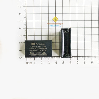 Combo 10 chiếc tụ quạt 1.5uF 450VAC SENJU chân hàn mạch PCB CBB61 loại tốt