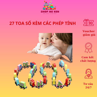 Đoàn tàu kéo chữ, số nam châm, đồ chơi đoàn tàu kéo chữ và số, đoàn tàu nam châm kéo chữ và số, tàu hỏa số đếm cho bé