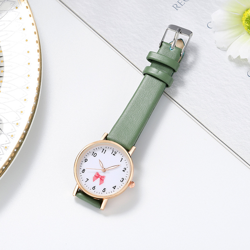 Đồng Hồ Dây Da Nơ Nhỏ Xinh Xắn Cho Nữ DH09