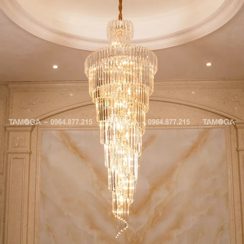 Đèn thả vòng phòng khách pha lê TAMOGA ISA MS011