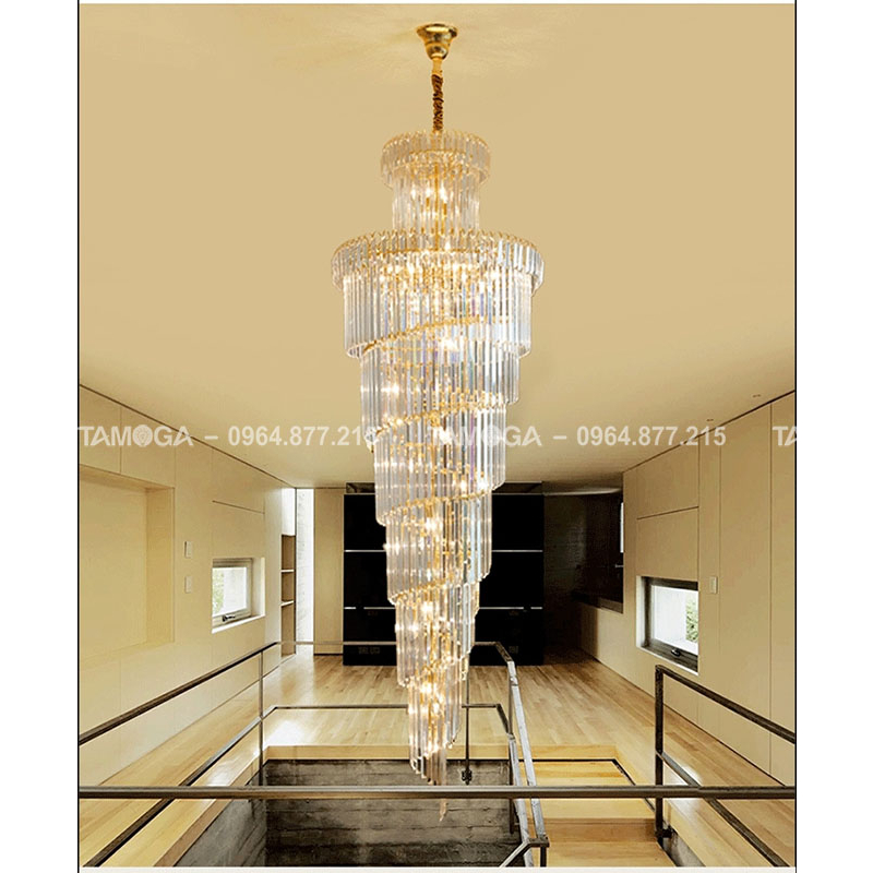 Đèn thả vòng phòng khách pha lê TAMOGA ISA MS011