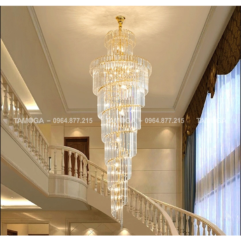 Đèn thả vòng phòng khách pha lê TAMOGA ISA MS011