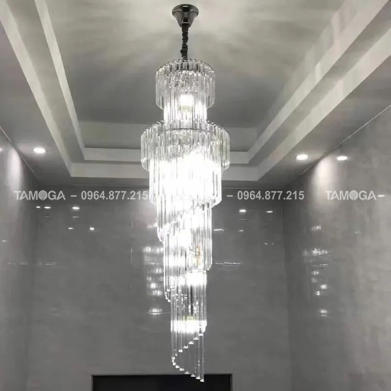 Đèn thả vòng phòng khách pha lê TAMOGA ISA MS011