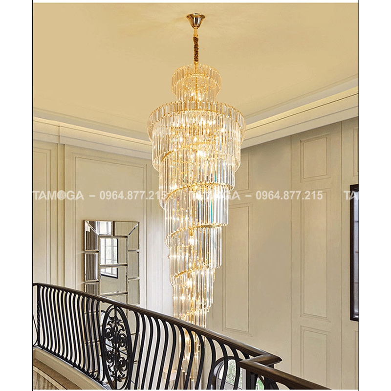 Đèn thả vòng phòng khách pha lê TAMOGA ISA MS011