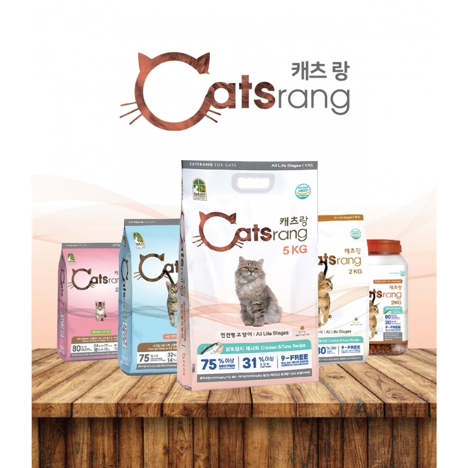 Thức ăn hạt Catsrang   cho mèo mọi lứa tuổi giúp phòng ngừa và loại bỏ búi lông thừa trong ruột mèo